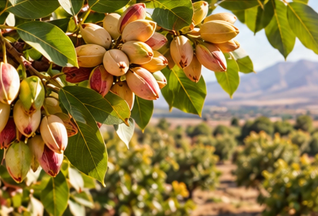 Pistachio orchard in the Kerman region